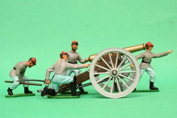 SOLD Britains ACW Confederate Forces Gun & Crew #3