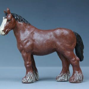 SOLD Herald Brown Shire Mare - SMOOTH Plastic!