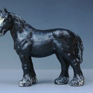 SOLD Herald Black Shire Mare - SMOOTH Plastic!