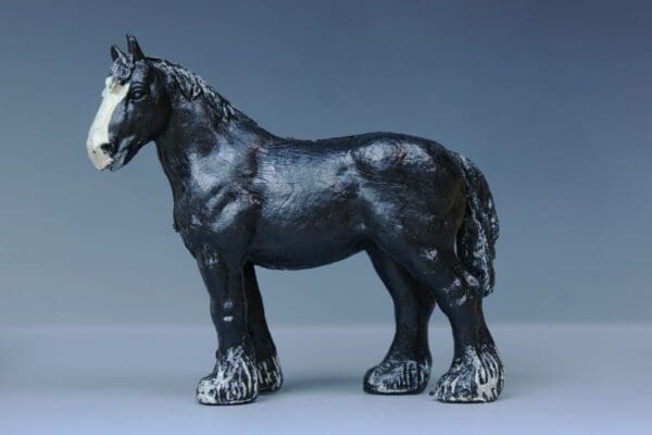 SOLD Herald Black Shire Mare - SMOOTH Plastic!