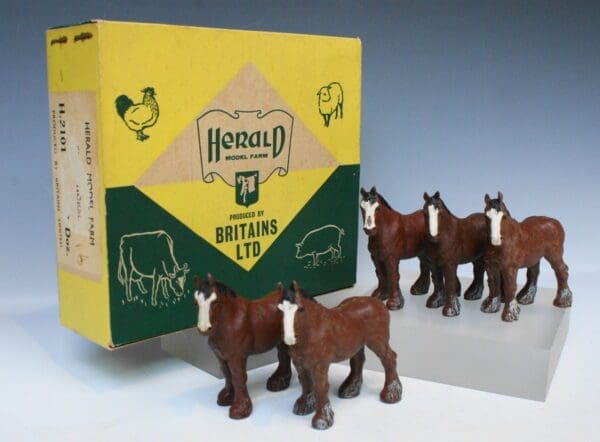 SOLD Herald Farm Series Shire Mare Early Trade Box