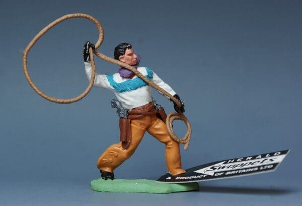 SOLD Herald Swoppet Cowboy Throwing Lasso - 1958 Issue