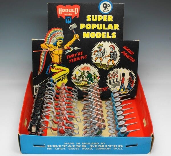 SOLD Herald Cowboys Counter Display Box