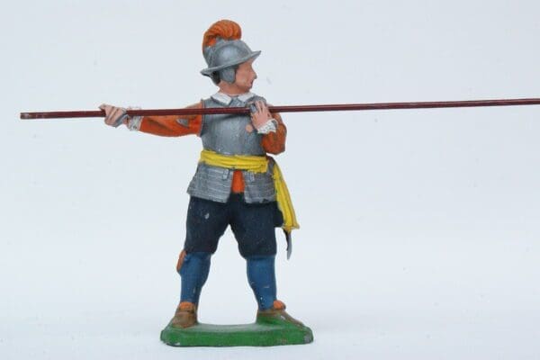 SOLD ECW Roundhead Pikeman - Dull Silver Plastic