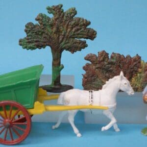Taylor & Sons Farmer's Wife, Farm Cart, Tree & Hedge