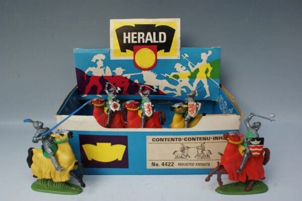 SOLD Britains Herald Mounted Knights - Counter Pack!
