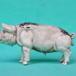 SOLD Lone Star RARE Movable Farm Pig (WHITE Plastic)