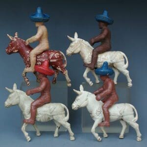 SOLD OUT Poplar Toys Mexicans Riding Mule - Sold Singly