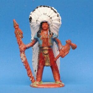 SOLD Cherilea Indian Chief with lance & Head-dress!
