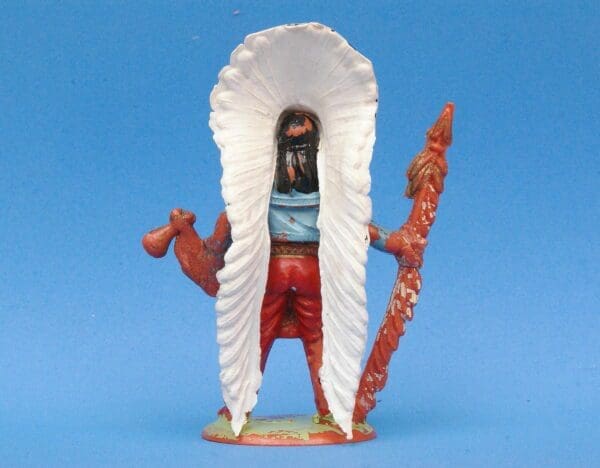 SOLD Cherilea Indian Chief with lance & Head-dress! - Image 3