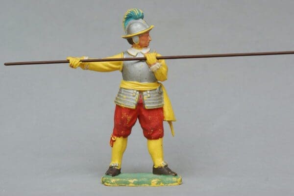 SOLD ECW Roundhead Pikeman - YELLOW Plastic