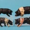 SALE! Cherilea 60mm Farm Saddleback Pigs & Piglets - Image 3