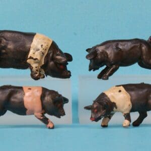 SALE! Cherilea 60mm Farm Saddleback Pigs & Piglets