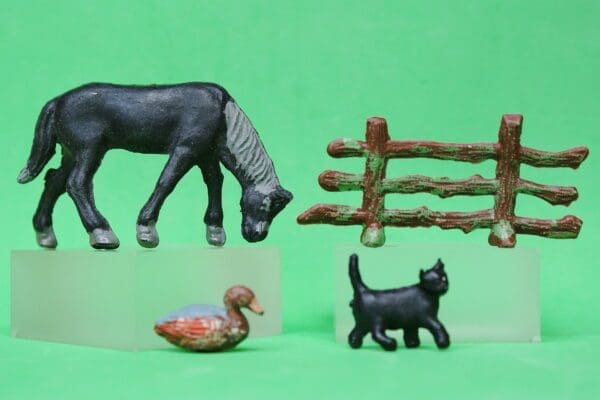 SOLD Speedwell Farmyard Animals - Rare BLACK Cat!