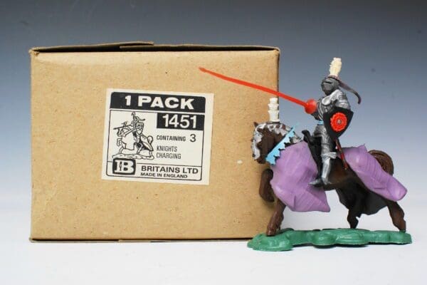SOLD Swoppet C15th Knight Charging Trade Box