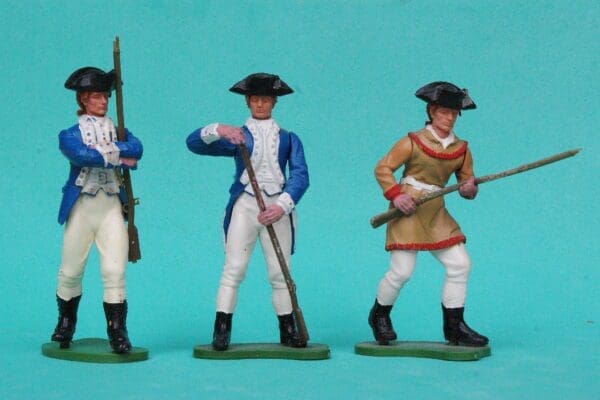 SOLD Swoppet AWI Infantry - 3-Figures with Scout