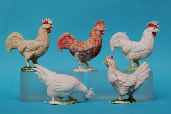 SALE! Cherilea 60mm Farm Poultry - WHITE Plastic!