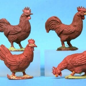 SOLD Cherilea 60mm Farm Poultry - BROWN Plastic!