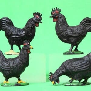 SALE! Cherilea 60mm Farm Poultry - BLACK Plastic!