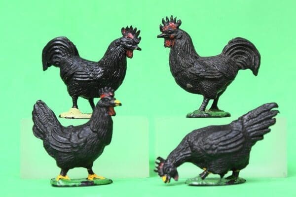 SALE! Cherilea 60mm Farm Poultry - BLACK Plastic!