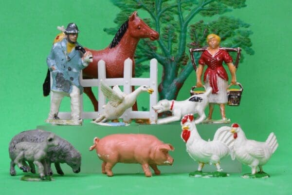 SOLD Cherilea Transitional Plastic Farm Animals & Figures