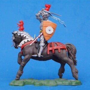 SOLD Swoppet C15th Mounted Knight Attacking