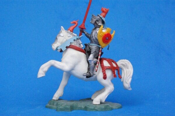 SOLD Swoppet C15th Mounted Knight with Standard