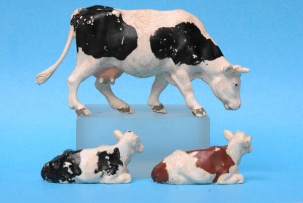 SOLD Britains Lead Mould Cow & Calves SMOOTH Plastic - Image 3