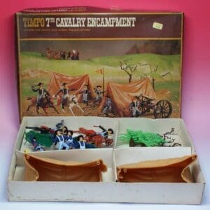 SOLD Timpo US 7th Cavalry Encampment Set Boxed