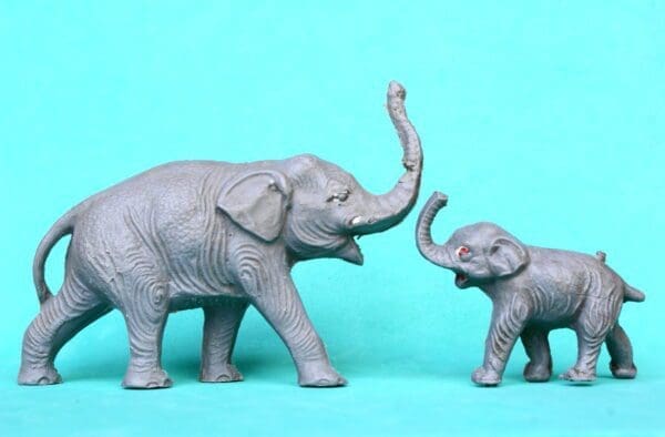 SOLD Charbens Elephant & Cherilea Baby Elephant