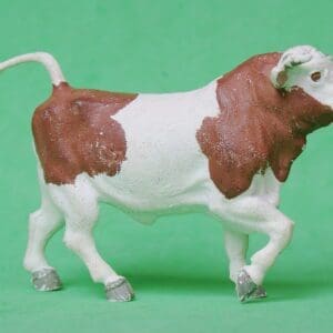Britains Polythene Plastic Bull - Later CARAMEL Markings