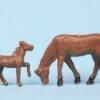 NEW! Speedwell Farm Colt and Feeding Horse- CHOCOLATE Plastic!