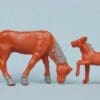 NEW! Speedwell Farm Colt and Feeding Horse- CHESTNUT Plastic!