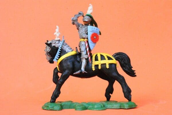 SOLD Swoppet C15th Mounted Knight Attacking #2