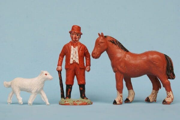 NEW! Speedwell Farmyard Models - Farmer, Dog & Shire Horse