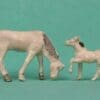 NEW! Speedwell Farm Colt and Feeding Horse - WHITE Plastic! - Image 3