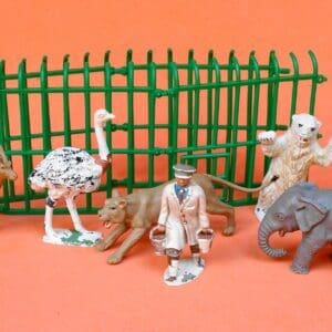 SOLD Timpo Zoo Cages & Animals No.11