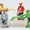 Charbens Circus Clowns Throwing Water & Holding Bucket