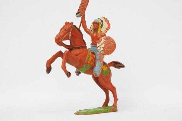 SOLD Speedwell Mounted Indian with Banner - Good Condition!