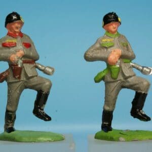SOLD Trojan German Soldiers Running Drawing Pistol