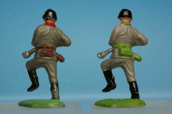 SOLD Trojan German Soldiers Running Drawing Pistol - Image 2