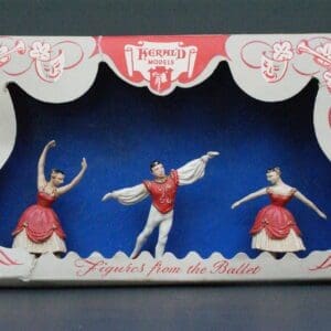 SOLD Herald Zang Rare RED Ballet Dancers Display Carton