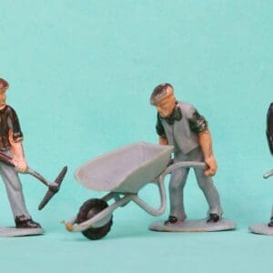 SOLD Blue Box Road Repair Set Workmen