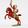 SOLD UNA Mounted Indian with Banner on Rearing Horse