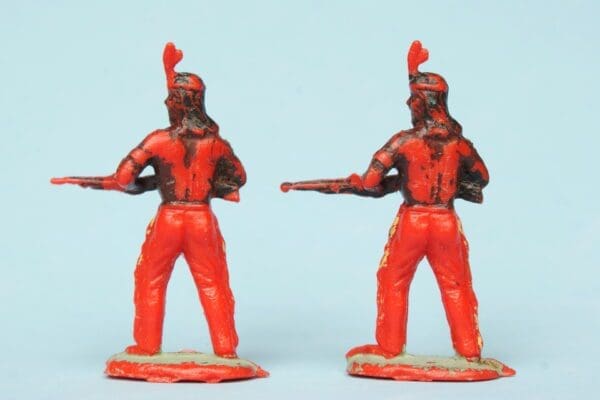 NEW! UNA Smaller Indians - Matching Pair RED Plastic! - Image 2