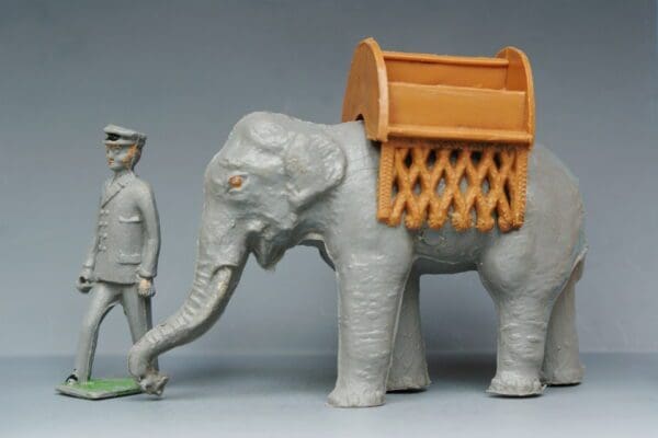 SOLD Taylor & Sons Elephant, Howdah & Keeper