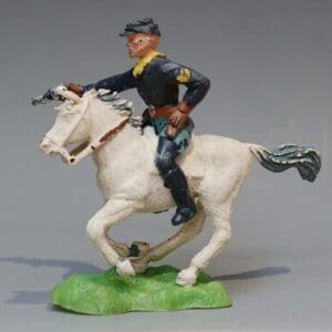 Crescent ACW Mounted Union Sergeant Firing Pistol
