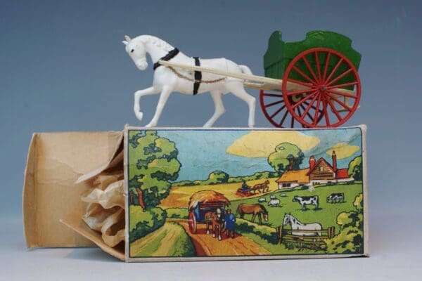 SOLD Britains Milk Float with PLASTIC Horse - Boxed