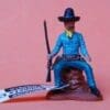SOLD Swoppet 2nd Series Cowboy on Guard with Shop Tag