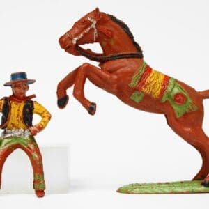 SOLD VP Mounted Cowboy on Leaping Horse #3